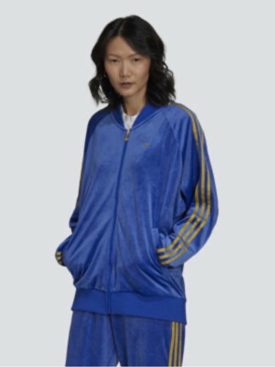 adidas Jackets & Blazers - adidas Royal Blue Zip-Up Jacket with Gold Zipper